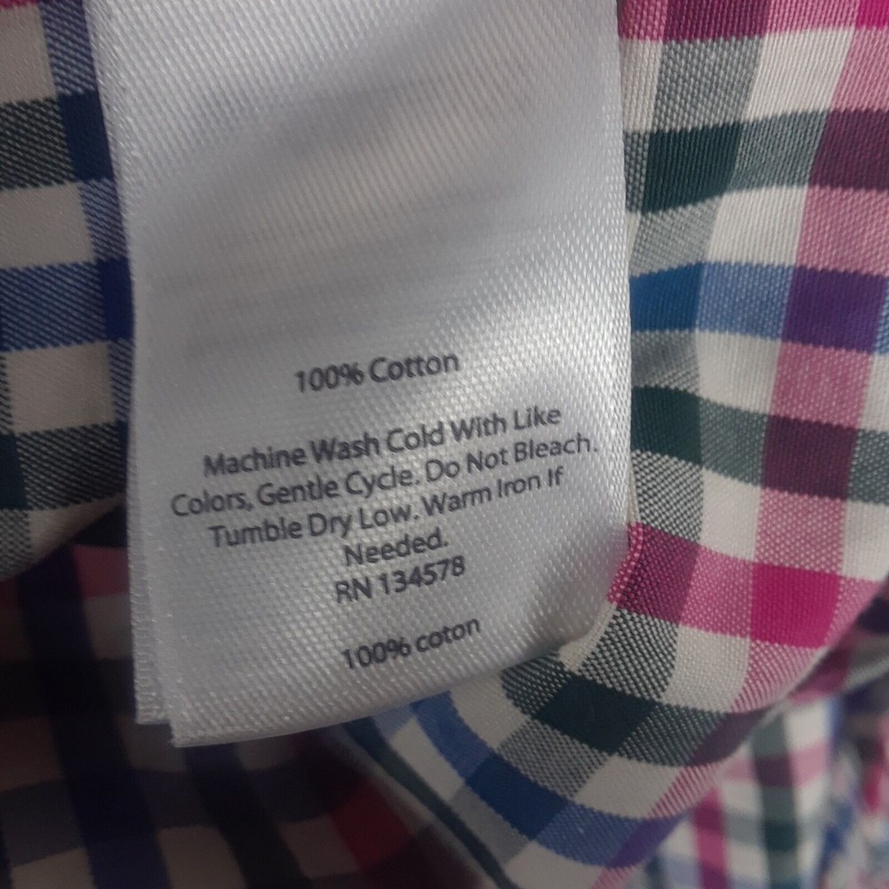 Vineyard Vines Long Sleeve Plaid Button Down Colorful Classic  Men's Medium - Picture 7 of 10